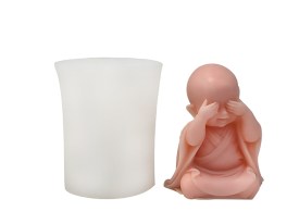 Molde silicona BUDA con ojos tapados 